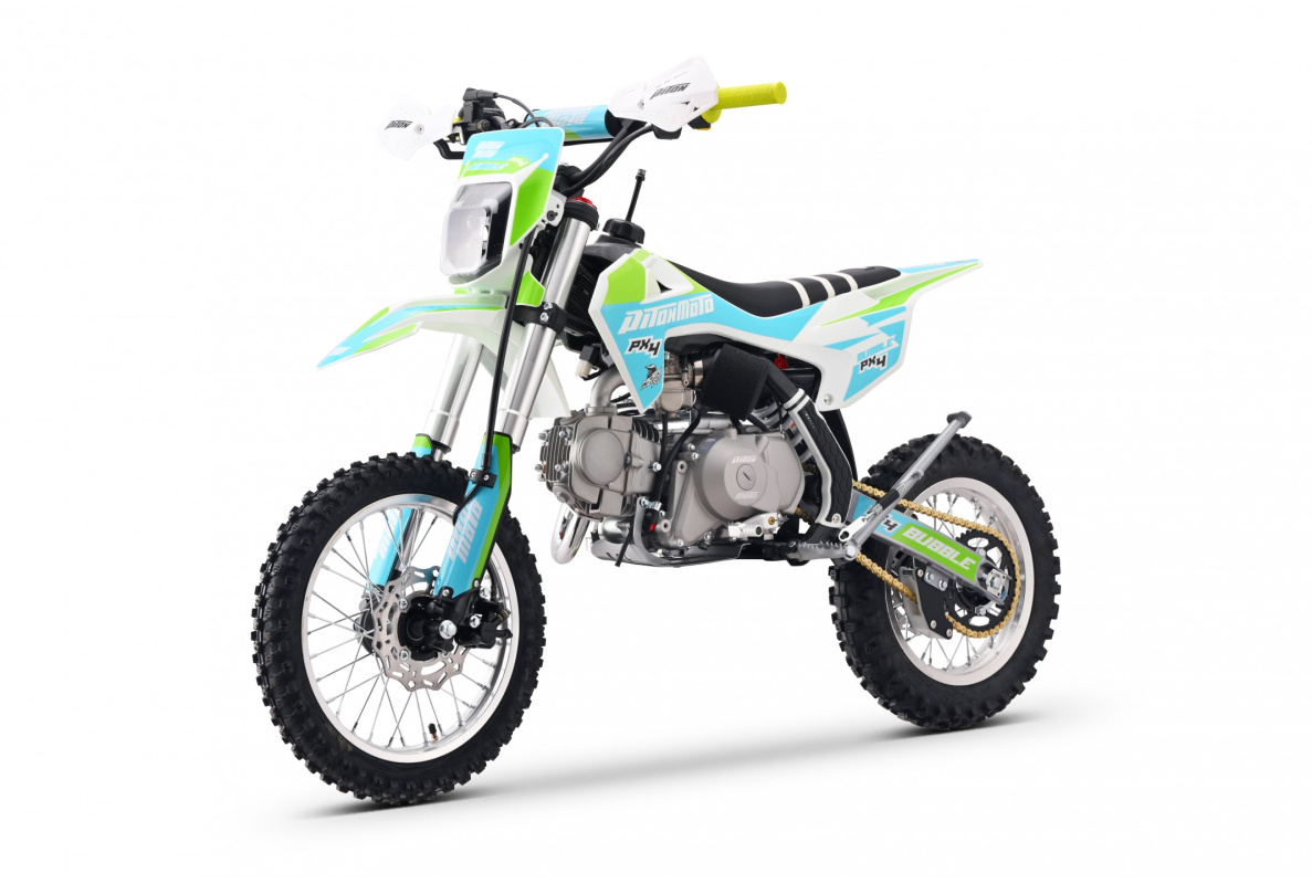 Питбайк PITONMOTO PX4 BUBBLE 125EA 14/12 на полуавтомате